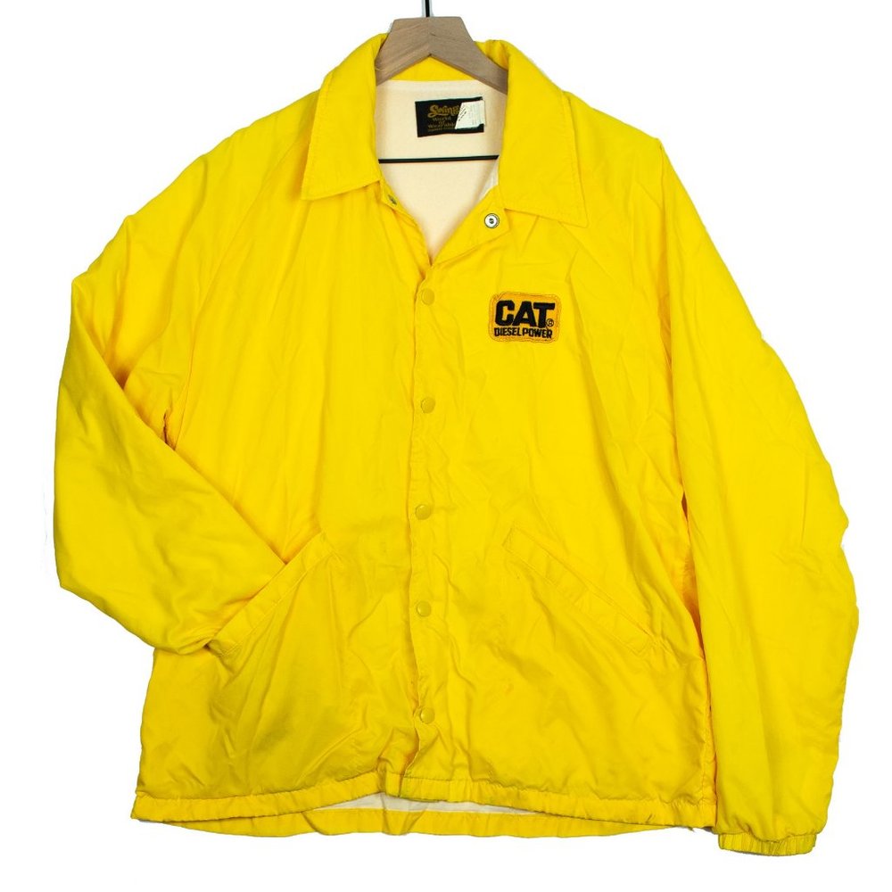 Vintage CAT Diesel Power Lightweight Nylon Jacket